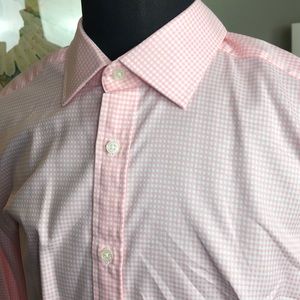 TM Lewin - 17 neck , 36 sleeve - pink dress shirt